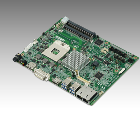 5.25" Embedded Single Board Computer Intel<sup>®</sup> 3rd Gen Core™ i7/i5/i3, DP+HDMI+DVI-I, dual GbE, 2 USBC2.0, 4 USB3.0, 6 COM, 2 mPCIe/mSATA, GPIO